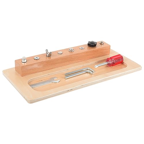 Toddmomy Holz Schraubbrett Lernspielzeug für Ab Jahren Leichtes Schraubenzieher mit Rutschfestem Griff Motorische Fähigkeiten Fördernd Sicher und Schadstofffrei Pädagogisches Montessori von Toddmomy