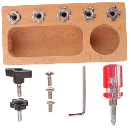 Toddmomy Holz Schraubendreher Montessori Motorikspielzeug Schrauben Board für Jungen Mädchen Praktische Sensorisch Pädagogisch Toddmomy Holz Schraubendreher Montessori Motorikspielzeug Schrauben Board für Jungen Mädchen Praktische Sensorisch Pädagogisch von Toddmomy