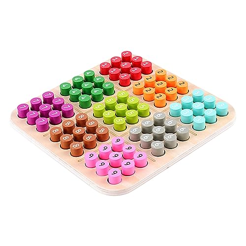 Toddmomy Holz Sudoku Brettspiel für Pädagogisches Legespiel mit Glatter Oberfläche Trainiert Denkfähigkeit Hand Auge Koordination und Logisches Geeignet für Vorschule und Freizeitspaß Toddmomy Holz Sudoku Brettspiel für Pädagogisches Legespiel mit Glatter Oberfläche Trainiert Denkfähigkeit Hand Auge Koordination und Logisches Geeignet für Vorschule und Freizeitspaß von Toddmomy