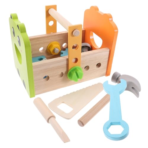 Toddmomy Holz Werkzeugkasten Set für Kleinkinder Pädagogisches Lernspielzeug mit Vielfältigen Montagemöglichkeiten Sicher Verarbeitet Fördert Kreativität und Feinmotorik für Jungen und Toddmomy Holz Werkzeugkasten Set für Kleinkinder Pädagogisches Lernspielzeug mit Vielfältigen Montagemöglichkeiten Sicher Verarbeitet Fördert Kreativität und Feinmotorik für Jungen und von Toddmomy