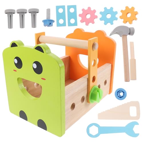 Toddmomy Holz Werkzeugkoffer Set Bunte Lernspielzeug Frühkindliche Bildung Handwerkliche Spielzeuge für Jungen und Mädchen Kreative Motorik Toddmomy Holz Werkzeugkoffer Set Bunte Lernspielzeug Frühkindliche Bildung Handwerkliche Spielzeuge für Jungen und Mädchen Kreative Motorik von Toddmomy