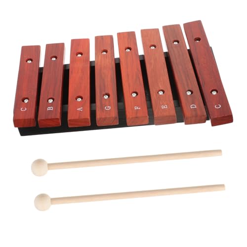 Toddmomy Holz Xylophon für Musikinstrument mit Schlägeln Perfektes Lernspielzeug Musikverständnis und Hand Augen Koordination von Toddmomy