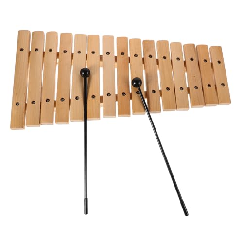 Toddmomy Holz Xylophon für Pädagogisches Musikinstrument für Sensorisches Lernen und Musikalische Entwicklung mit Holzschlägeln von Toddmomy