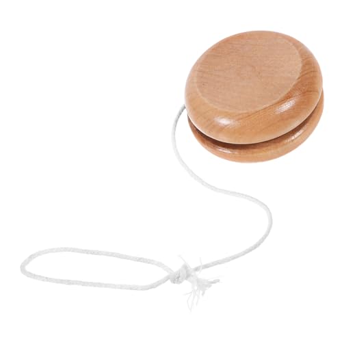 Toddmomy Holz Yo Yo Kugel Klein Leicht Tragbar Robust Verschleißfest Einfaches Design Unisex für Outdoor Freizeitpark Jongliertraining von Toddmomy