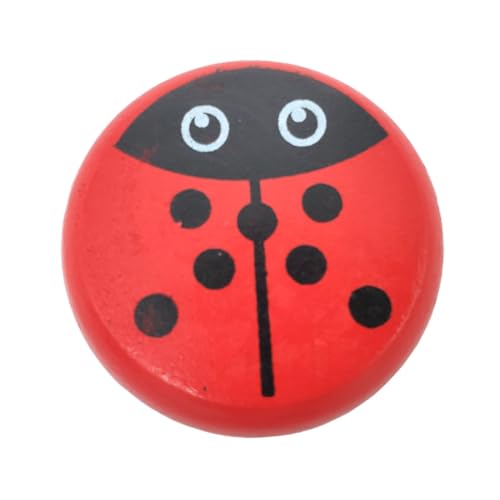 Toddmomy Holz Yo Yo für Niedliche Marienkäferform Pädagogisches Lernspielzeug für Kleinkinder Fördert Motorische Fähigkeiten und Aufmerksamkeit Spielerisches Outdoor Spiel von Toddmomy