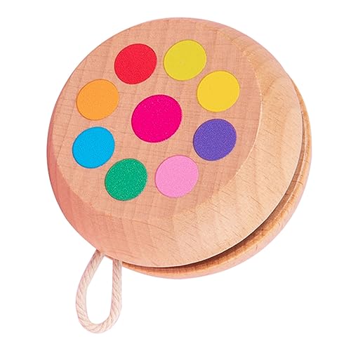 Toddmomy Holz Yoyo für Lustiges und Sicheres Holzspielzeug Hand Auge Koordination und Zusammenarbeit für Jungen und Mädchen mit Niedlichem Tierdesign von Toddmomy