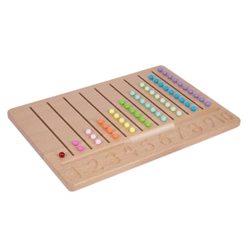 Toddmomy Holz Zahlen Nachziehbrett mit Bunten Perlen Montessori Lernspielzeug zur Zahlen und Farberkennung Feinmotorik für Kleinkinder und Lernspielzeug für Vorschulkinder Toddmomy Holz Zahlen Nachziehbrett mit Bunten Perlen Montessori Lernspielzeug zur Zahlen und Farberkennung Feinmotorik für Kleinkinder und Lernspielzeug für Vorschulkinder von Toddmomy