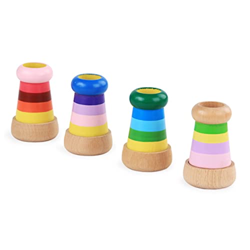 Toddmomy Holz aus Buchenholz mit Großem Polyprisma für Jahre Entwicklungsförderndes Pädagogisches Holzspielzeug Farbenfrohes Magisches Lichterlebnis Stimuliert Vorstellungskraft und von Toddmomy