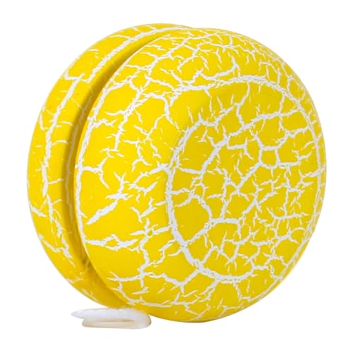 Toddmomy Holz yoyo Ball mit Lebendigem Riss Design Tragbares Farbenerkennen und Handgelenktraining Gelber Holzspielball für Jungen und Mädchen Toddmomy Holz yoyo Ball mit Lebendigem Riss Design Tragbares Farbenerkennen und Handgelenktraining Gelber Holzspielball für Jungen und Mädchen von Toddmomy