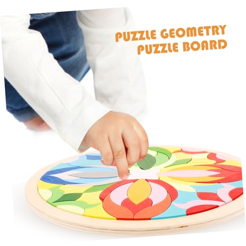 Toddmomy Holzbauklötze Mandala Holzpuzzle Pädagogisches für Jungen Mädchen Räumliches Denken Motorik Koordination Eltern Junge Mädchen Spiel von Toddmomy
