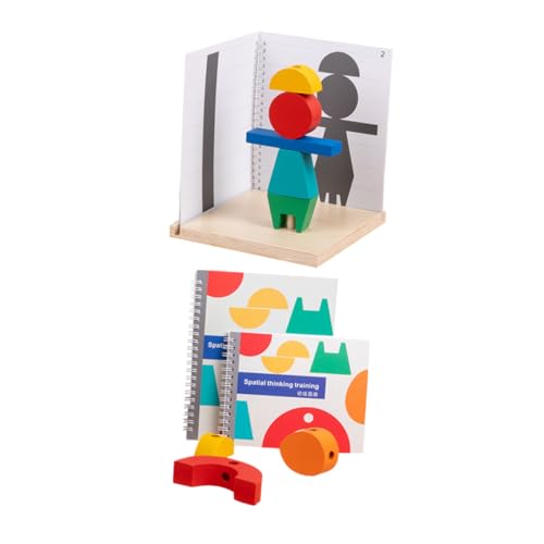 Toddmomy Holzbauklötze für Kleinkinder Pädagogisches Montessori Motorische Fähigkeiten Fördernd Farbige Balancespiele Geeignet für Junge Mädchen und Kreatives Lernspielzeug von Toddmomy