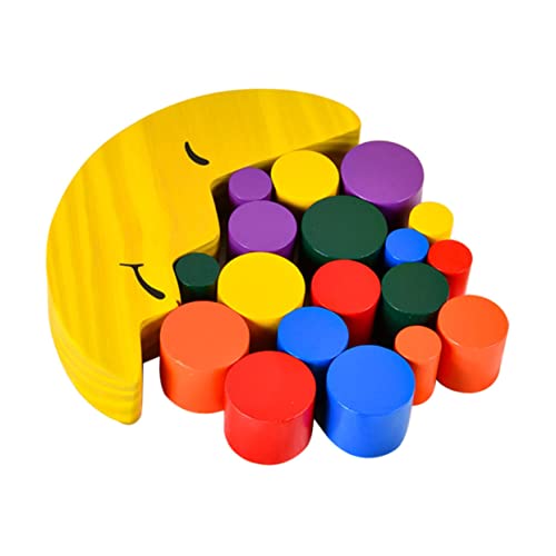 Toddmomy Holzbausteine Mondform Lernspielzeug Buntes Balancespiel Kreatives Stapelspielzeug Frühförderung Eltern Junge Mädchen Pädagogisches Baukonstruktionsspielzeug Toddmomy Holzbausteine Mondform Lernspielzeug Buntes Balancespiel Kreatives Stapelspielzeug Frühförderung Eltern Junge Mädchen Pädagogisches Baukonstruktionsspielzeug von Toddmomy