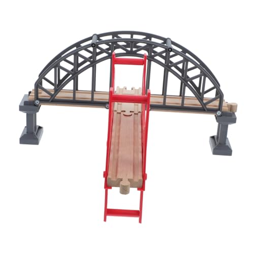 Toddmomy Holzeisenbahn Hängebrücke Teiliges Set mit Roter und Grauer Brücke für Kreatives Familien Play Langlebiges Kunststoff und Holzmaterial Kompatibel mit Gängigen Zugschienen für Toddmomy Holzeisenbahn Hängebrücke Teiliges Set mit Roter und Grauer Brücke für Kreatives Familien Play Langlebiges Kunststoff und Holzmaterial Kompatibel mit Gängigen Zugschienen für von Toddmomy