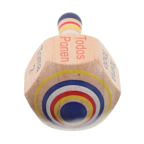 Toddmomy Holz Kreisel Spielzeug Für Junge Mädchen Tragbares Holz Spielzeug Für Partys Und Fördert Konzentration Und Spaß Bei Versammlungen von Toddmomy