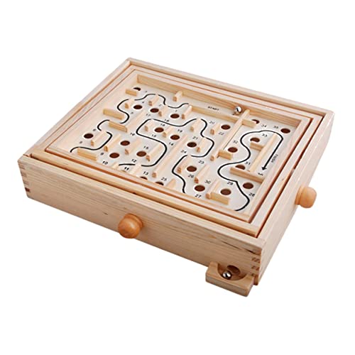 Toddmomy Holzperlen Labyrinthspielzeug aus Sicherem Holz Pädagogisches Balancespiel für Jungen und Mädchen Fördert Feinmotorik Geduld und Logisches Geeignet für Erwachsene Toddmomy Holzperlen Labyrinthspielzeug aus Sicherem Holz Pädagogisches Balancespiel für Jungen und Mädchen Fördert Feinmotorik Geduld und Logisches Geeignet für Erwachsene von Toddmomy