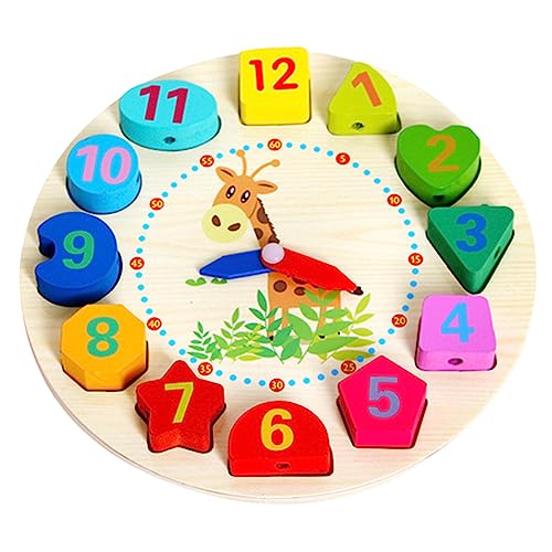Toddmomy Holzperlen Uhr Für Kleinkinder Lernspielzeug Mit Visueller Uhr Pädagogisches Holzspielzeug Intellektuellen Entwicklung Für Jungen Und Jahre Toddmomy Holzperlen Uhr Für Kleinkinder Lernspielzeug Mit Visueller Uhr Pädagogisches Holzspielzeug Intellektuellen Entwicklung Für Jungen Und Jahre von Toddmomy