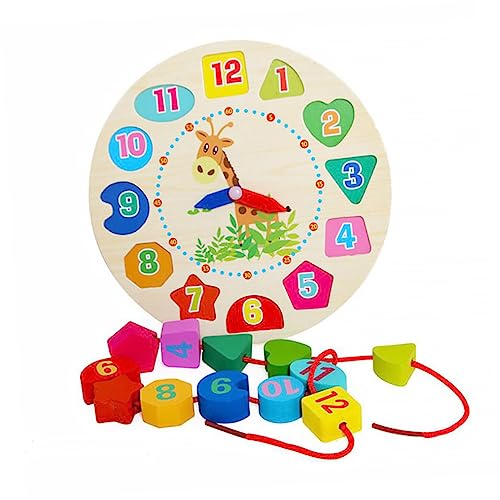 Toddmomy Holzperlen Uhr Lernspielzeug für Kleinkinder Umweltfreundliche Holzuhr zum Sortieren und Lernen von für Jungen Toddmomy Holzperlen Uhr Lernspielzeug für Kleinkinder Umweltfreundliche Holzuhr zum Sortieren und Lernen von für Jungen von Toddmomy