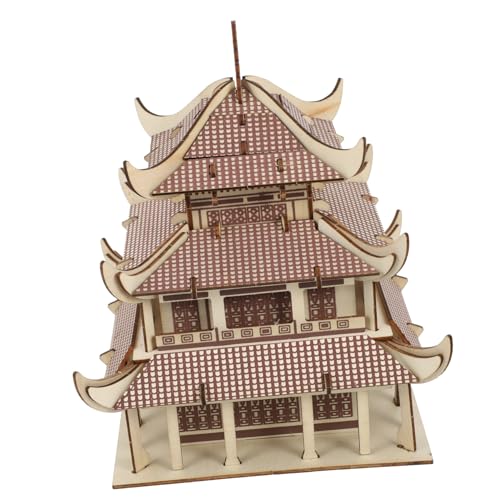 Toddmomy Holzpuzzle Antike Architektur Retro Puzzle DIY Bausatz für Erwachsene Kreativspielzeug Geduld und Beobachtung von Toddmomy