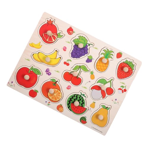 Toddmomy Holzpuzzle für Kleinkinder Pädagogisches zur Frühen Bildung Handgefertigt mit Glatten Kanten für Hand Augen Koordination und Kreative Entwicklung für Ab von Toddmomy