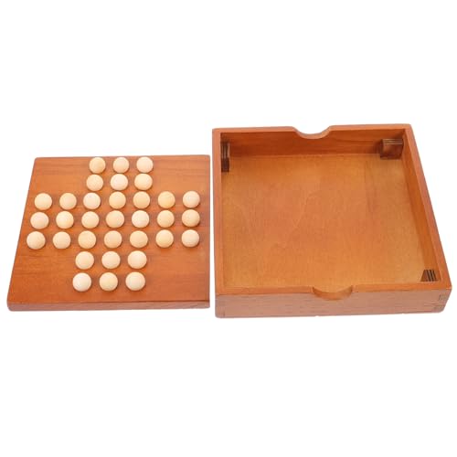 Toddmomy Holzschachspiel Klassisches Brettspiel aus Holz für Einzelspieler Fördert und Logisches für Familien und Freunde Sicheres für Erwachsene Toddmomy Holzschachspiel Klassisches Brettspiel aus Holz für Einzelspieler Fördert und Logisches für Familien und Freunde Sicheres für Erwachsene von Toddmomy