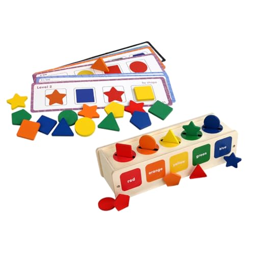 Toddmomy Holzscheiben Steckspiel Motorikspielzeug für Ab Monaten Montessori Lernspielzeug Handkoordination Feinmotorische Entwicklung Geschenkidee für Mädchen und Jungen von Toddmomy