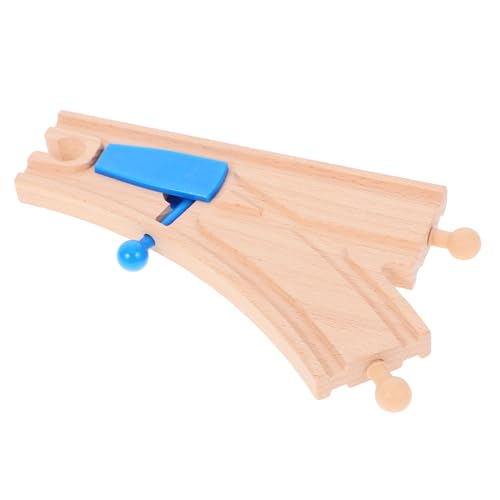 Toddmomy Holzschienen Eisenbahn Blaue Doppelstift Weiche aus Holz Kompatibel mit Thomas Zug Schienenset Langlebig Pädagogisch für Kreative Zugszenen und Layouts Toddmomy Holzschienen Eisenbahn Blaue Doppelstift Weiche aus Holz Kompatibel mit Thomas Zug Schienenset Langlebig Pädagogisch für Kreative Zugszenen und Layouts von Toddmomy