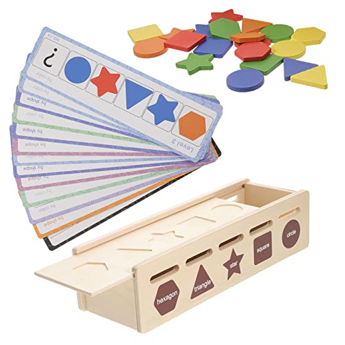 Toddmomy Holzspielzeug Farb und Formsortierer Sicher Geruchlos Fördert Konzentration und Hand Auge Koordination Langlebig Lernspielzeug für Kleinkinder und Junge Mädchen als von Toddmomy