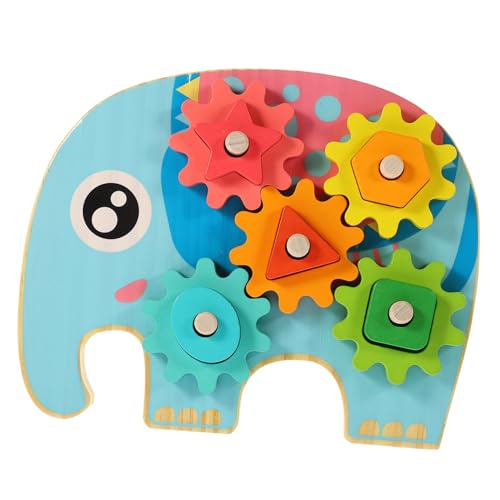 Toddmomy Holzspielzeug Geometrisches Puzzle für Pädagogisches Lernspielzeug mit Glatter Oberfläche und Abgerundeten Kanten Fördert Hand Auge Koordination Logisches und Kreativität von Toddmomy