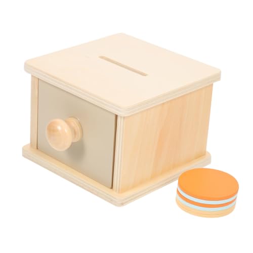 Toddmomy Holzspielzeug Montessori Interaktive Münzbox für Motorikspielzeug Kreativität Hand Augen Koordination und Logischem Sicher und Glatt ohne Scharfe Kanten von Toddmomy