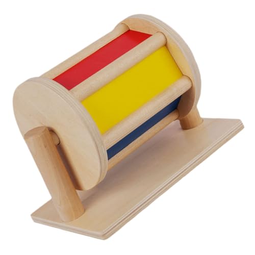 Toddmomy Holzspielzeug Textile Trommel für Pädagogisches Lernspielzeug zur Farberkennung und Sensorischen Fördert Hand Auge koordination und Motorische Fähigkeiten Geeignet für Kleinkinder Toddmomy Holzspielzeug Textile Trommel für Pädagogisches Lernspielzeug zur Farberkennung und Sensorischen Fördert Hand Auge koordination und Motorische Fähigkeiten Geeignet für Kleinkinder von Toddmomy