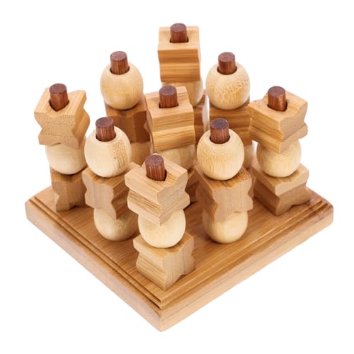 Toddmomy Holzspielzeug Toe Spielbrett Schachspiel Party Brettspiel Pädagogisch Langlebig und Strategisch Fördernd Toddmomy Holzspielzeug Toe Spielbrett Schachspiel Party Brettspiel Pädagogisch Langlebig und Strategisch Fördernd von Toddmomy
