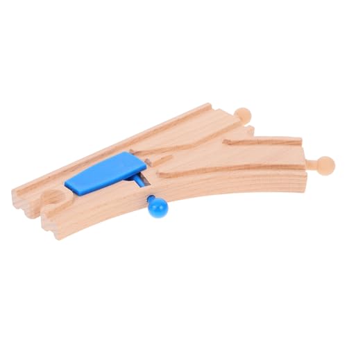 Toddmomy Holzspielzeug Zugstrecke Hölzerne Eisenbahnstrecke mit Blauen Doppelstiften Fördert Kreativität und Motorische Fähigkeiten für DIY Spielsets und Fantasievolles Toddmomy Holzspielzeug Zugstrecke Hölzerne Eisenbahnstrecke mit Blauen Doppelstiften Fördert Kreativität und Motorische Fähigkeiten für DIY Spielsets und Fantasievolles von Toddmomy