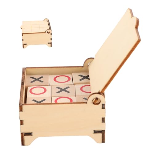 Toddmomy Holzspielzeug für Montessori Toe Brettspiel Tragbares Puzzle für Spieler Fördert Strategisches und Soziale Fähigkeiten Familienspiel für Unterwegs Toddmomy Holzspielzeug für Montessori Toe Brettspiel Tragbares Puzzle für Spieler Fördert Strategisches und Soziale Fähigkeiten Familienspiel für Unterwegs von Toddmomy