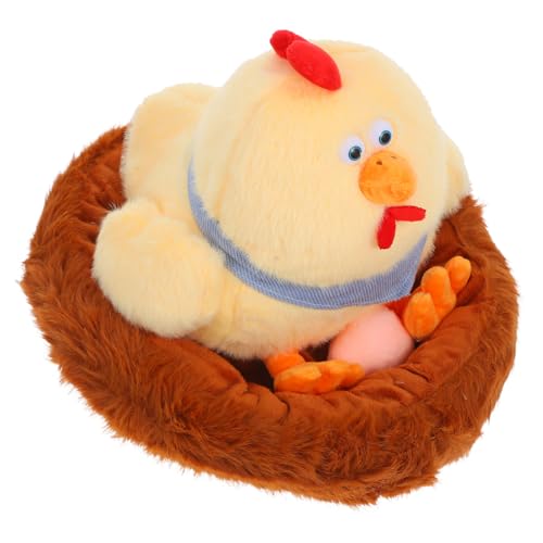 Toddmomy Hühnerstall Plüschtier Hahn Stofftier Riesiges Gummihuhn Taube Stofftier Fugler Hässliches Monster Sprechendes Huhn Plüsch Ferbie Lustige Kissen Küken Furblet Pp von Toddmomy