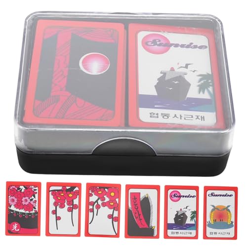 Toddmomy Indoor Kartenspiel Karten Papier Wiederverwendbar Leicht Glatte Oberfläche Sichere Spielkarten für Gesellschaftsspiele Partys Freizeit Tragbares Spielzubehör von Toddmomy