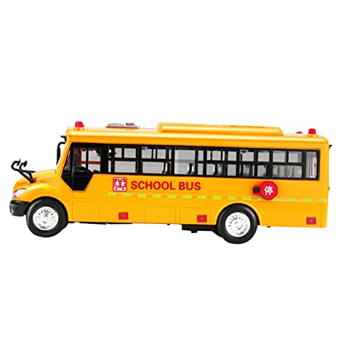 Toddmomy Inertial Schulbus mit Licht und Musik Gelber Bus für Jungen Glattes Langlebiges Modell für Kindergeburtstag und Kreatives von Toddmomy