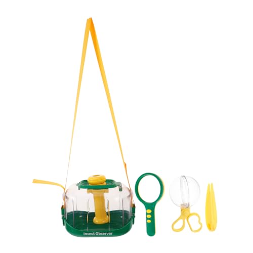 Toddmomy Insekten Beobachtungsset Teilig Kunststoff Sicher Langlebig Leicht Tragbar Outdoor Bug Catching Kit mit Lupe Kompass Bug Viewer für Jungen Mädchen Naturerkundung von Toddmomy