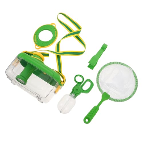 Toddmomy Insektenfang mit Netz Pinzette Lupe Kompaktes Outdoor Set für Camping Garten Gruppenaktivitäten Wissenschaftliches Lernen und Rollenspiel als Insektenexperte von Toddmomy
