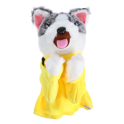 Toddmomy Interaktives Hundeboxen Handpuppe aus Plüsch Puppets for Playing Motorische und Hand Auge Koordination Waschbar Leicht für Erwachsene Erziehungsspielzeug von Toddmomy