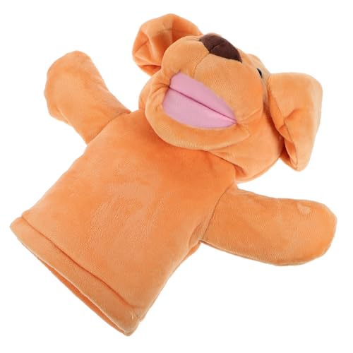 Toddmomy Interaktives Kleines Welpen Handpuppe Kuscheliges Plüsch Tier Rollenspiel für Geschichten Erzählen und Eltern Junge Mädchen Kommunikation von Toddmomy