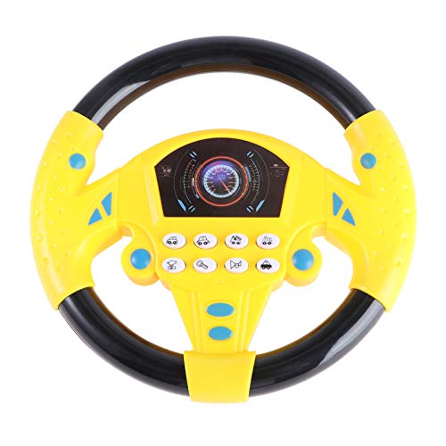 Toddmomy Interaktives Pädagogisches Simulations-Lenkradspielzeug Für Autositz Und Zum Spielen Zu Hause Entwickelt Hand-Auge-Koordination Und Musikalische Fähigkeiten PVC-Design In von Toddmomy