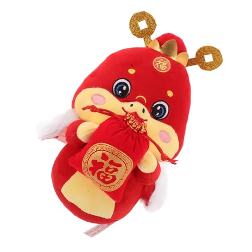 Toddmomy Jahr der Schlange Plüschspielzeug Weiches Baumwollstofftier Festliche Dekoration Chinesisches Tierkreiszeichen Kuscheltier Glücksbringer für Frühlingsfest Lunar Year von Toddmomy