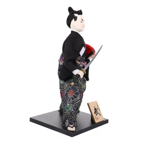 Toddmomy Japanische Samurai Puppe Klein Dekorativ Feine Handwerkskunst Langlebig Einzigartig Stilvoll als Wohnkultur für Liebhaber Japanischer Kunst Samurai inspiriertes Design von Toddmomy