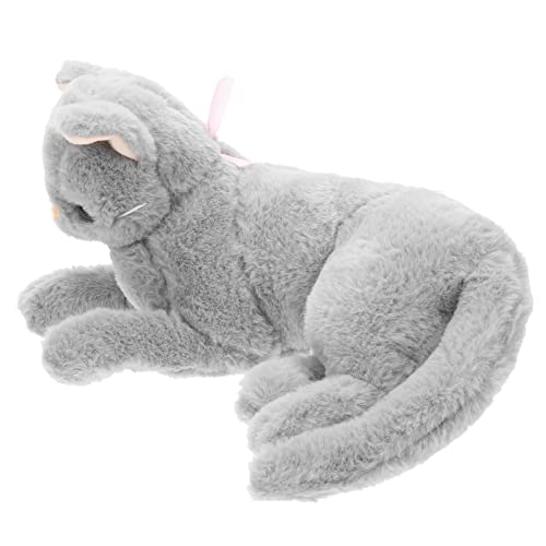 Toddmomy 0.3kg Kuschelige Große Plüschkatze Realistisches Süßes Stofftier Ornament Für Für Zuhause Und Auto Zum von Toddmomy