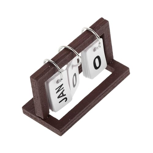 Toddmomy Kalender für Puppenhaus aus Holz Niedlicher Flip Tischkalender Kaffeefarben Zubehör für Schreibtischdekoration und Diorama für Rollenspiele Toddmomy Kalender für Puppenhaus aus Holz Niedlicher Flip Tischkalender Kaffeefarben Zubehör für Schreibtischdekoration und Diorama für Rollenspiele von Toddmomy