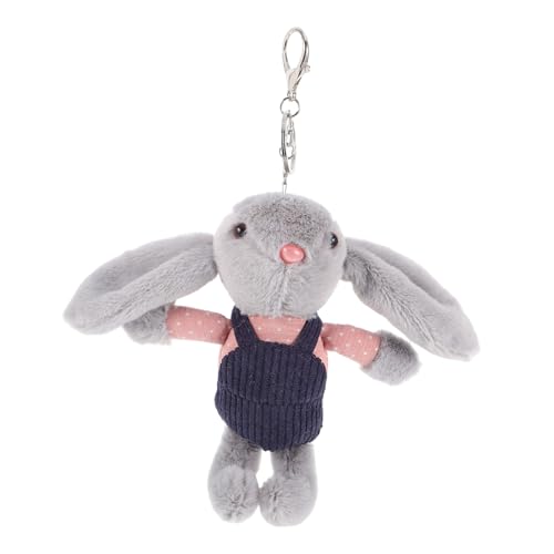 Toddmomy Entzückender Schlüsselanhänger Schlüsselanhänger Plüschtier Osterhase Plüsch Weiche Ohren Schatz Für Jungen Und Mädchen von Toddmomy