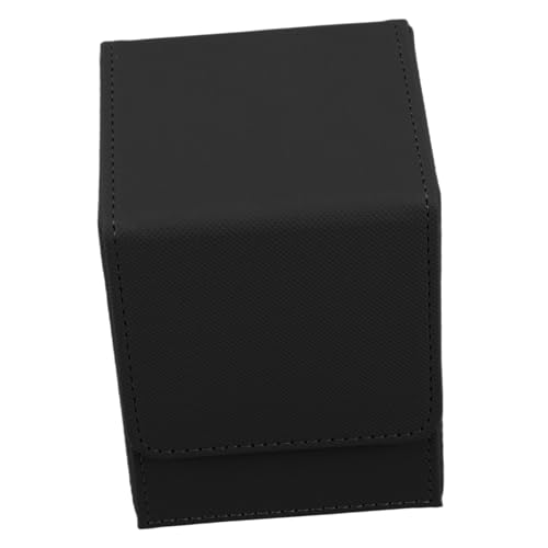 Toddmomy Kasten Aufbewahrungsbox Für Karten Sportkartenetui MTG -kartenhalter Kartenteilung Spielkartenhalter MTG-kartenspeicher Handelskartenspeicher Black Verschleißfestes Flanell von Toddmomy