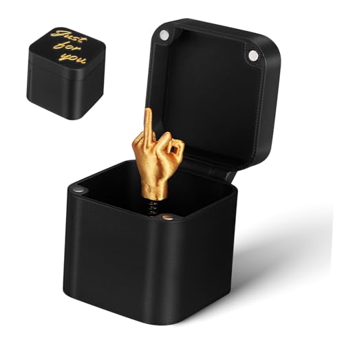 Toddmomy Kasten Parodie Auf Die Mittelfingerbox Lustiges Streichgeschenk Unhöflich Mailer Geburtstag Halloween Streichschachteln Für Bürostreiche Streichpaket Plastik von Toddmomy