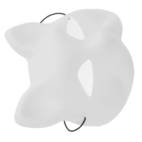 Toddmomy Katzenmaske DIY Unbemalte Maske aus Kunststoff für Maskerade Halloween und Cosplay Leichte Sichere Bastelrohlinge zur Individuellen Gestaltung von Toddmomy