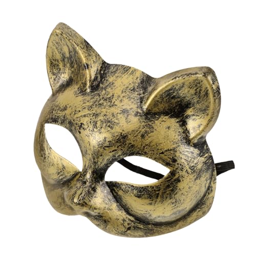 Toddmomy Katzenmaske für Kostümpartys Einzigartige Tier Cosplay Maske Vintage für Halloween und Maskerade für Damen und Kreative Outfits Toddmomy Katzenmaske für Kostümpartys Einzigartige Tier Cosplay Maske Vintage für Halloween und Maskerade für Damen und Kreative Outfits von Toddmomy